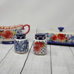 The Pioneer Woman Frontier Rose Butter Dish w/Lid,